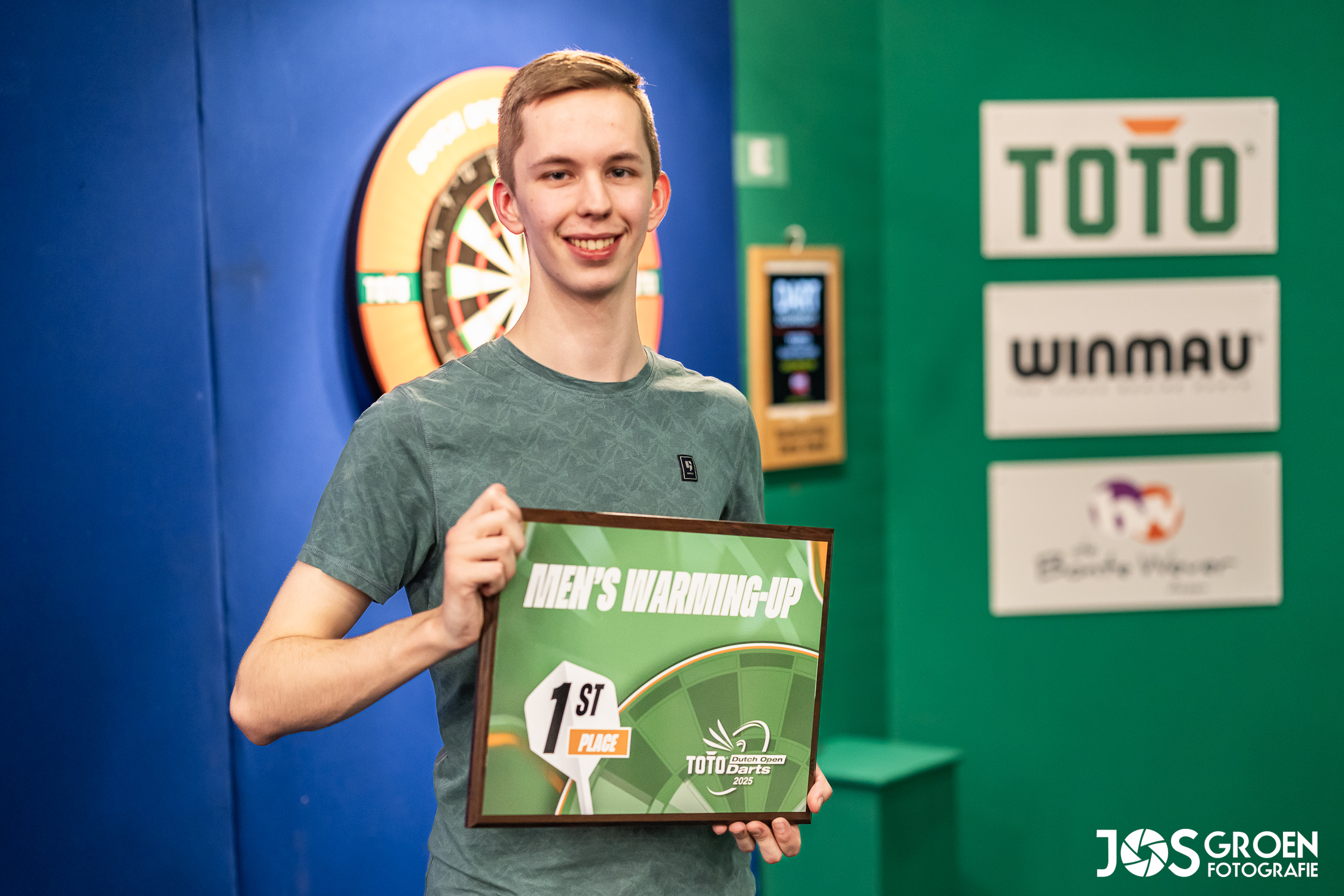 The TOTO Dutch Open Darts warmup claimed by convincing Jamai